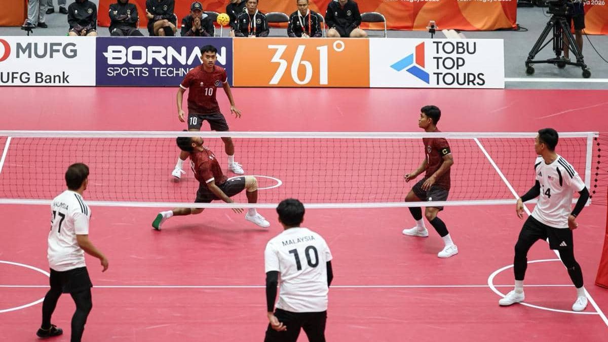 Tim sepak takraw putra Indonesia berlaga di Asian Games 2026