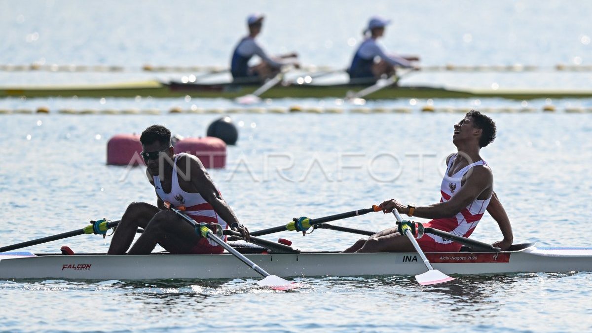 Perahu double sculls Indonesia beraksi di Asian Games 2026