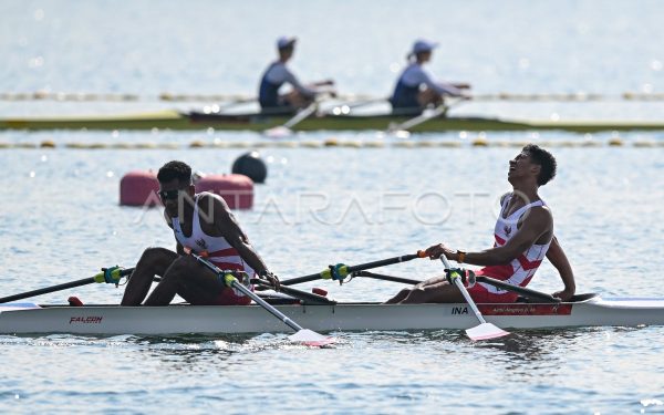 Perahu double sculls Indonesia beraksi di Asian Games 2026