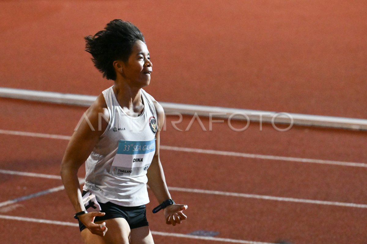 Dina Aulia pelari 100m gawang Indonesia
