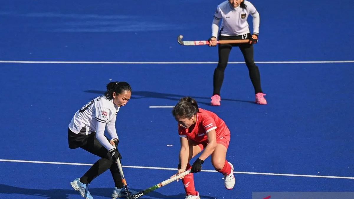 Suasana laga hoki putri di Asian Games 2026
