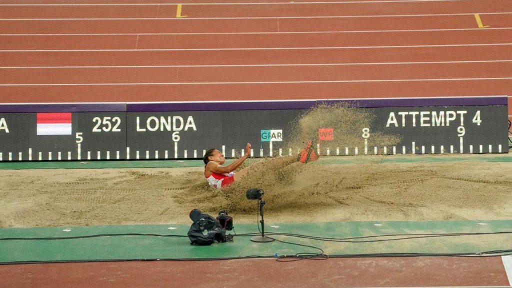 Maria Londa, peloncat jauh putri Indonesia, tampil di nomor loncat jauh Asian Games