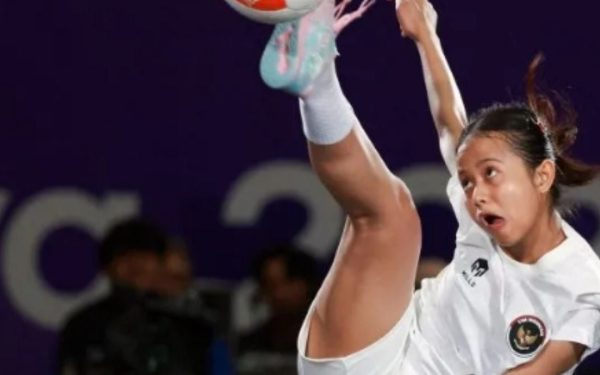 Sumaya tampil pada teqball Asian Games 2026
