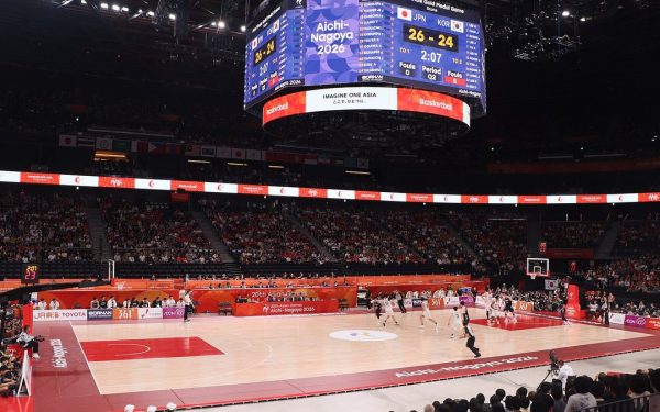 Suasana final bola basket putra Asian Games 2026 Aichi-Nagoya