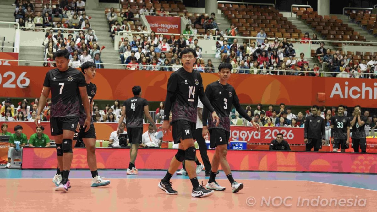 Tim voli putra Indonesia di venue voli Asian Games 2026 Nagoya