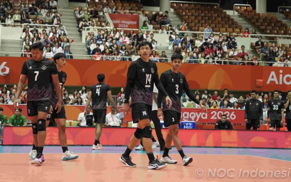 Tim voli putra Indonesia di venue voli Asian Games 2026 Nagoya