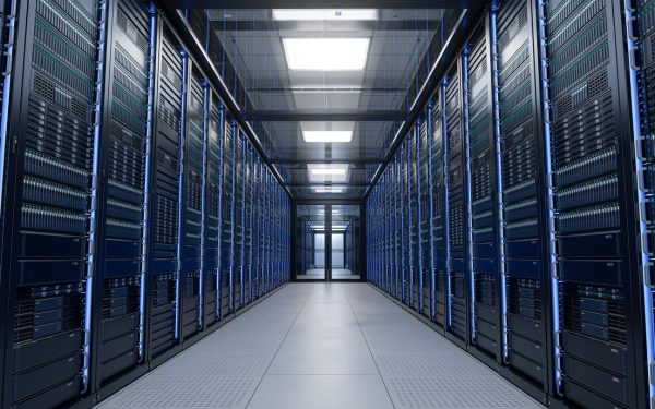 Ilustrasi pusat data cloud computing