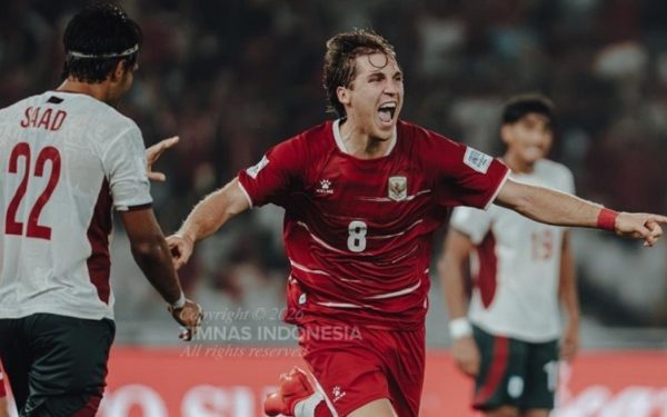 Selebrasi pemain Timnas Indonesia