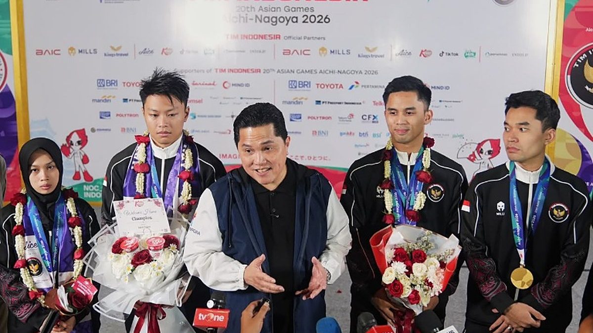 Menpora Erick menyambut atlet peraih emas Asian Games 2026