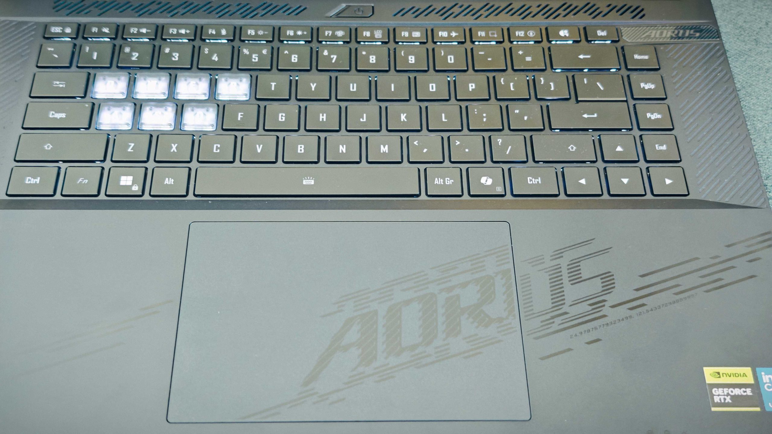 Keyboard laptop gaming AORUS