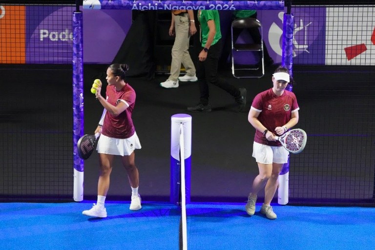Novela Putria dan Beatrice Gumulya padel putri Asian Games 2026