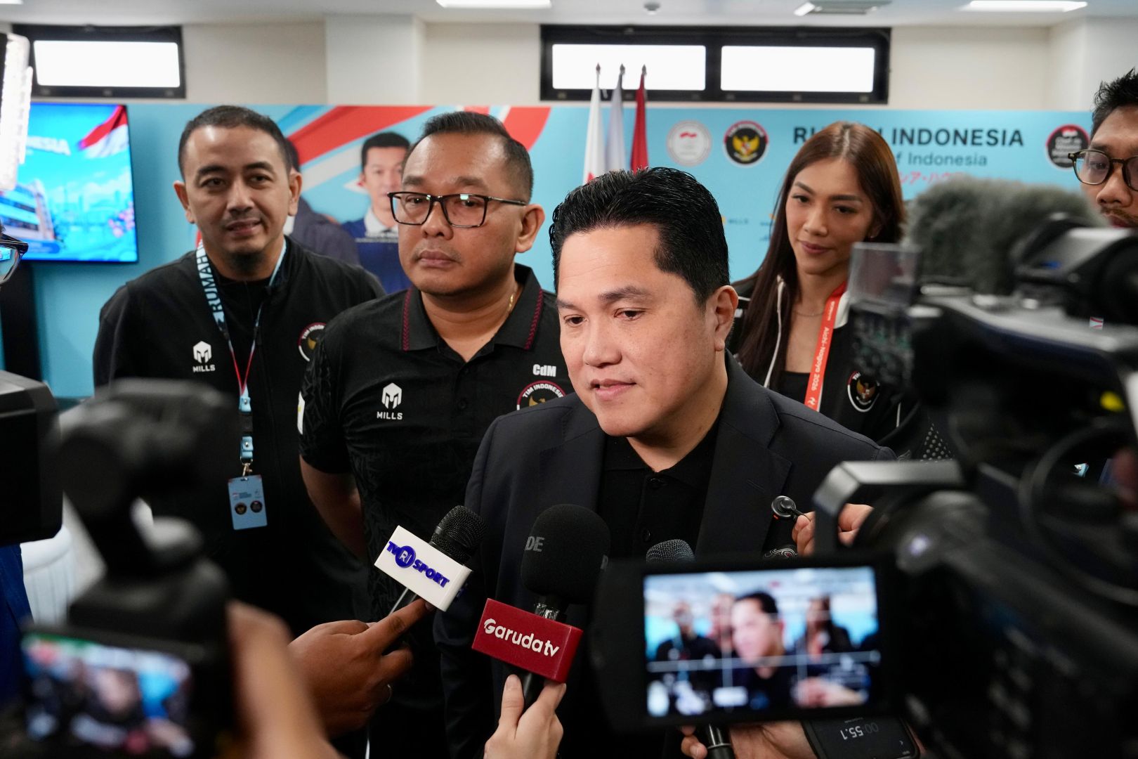 Menpora Erick Thohir di Rumah Indonesia Nagoya