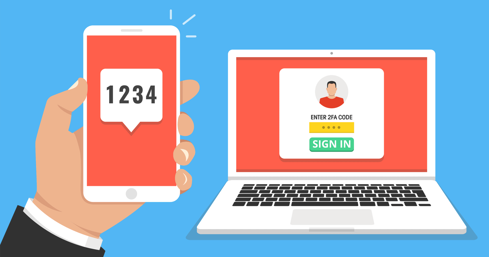 Gembok digital melambangkan kata sandi yang kuat
