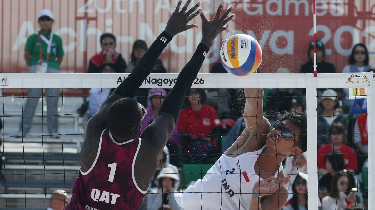 Final voli pantai putra Asian Games 2026 Indonesia vs Qatar